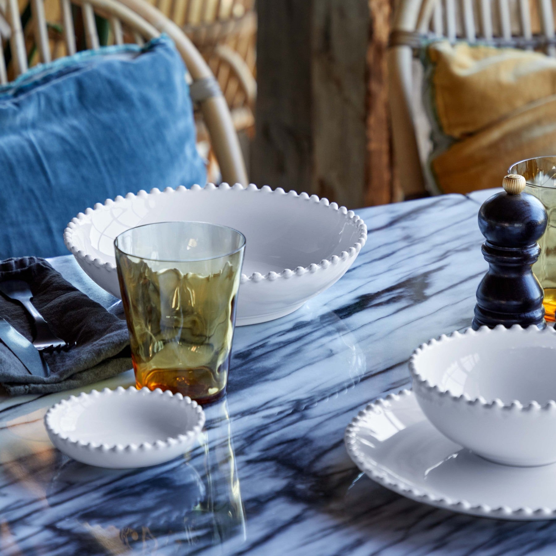 Pearl Small Butter Bowl White