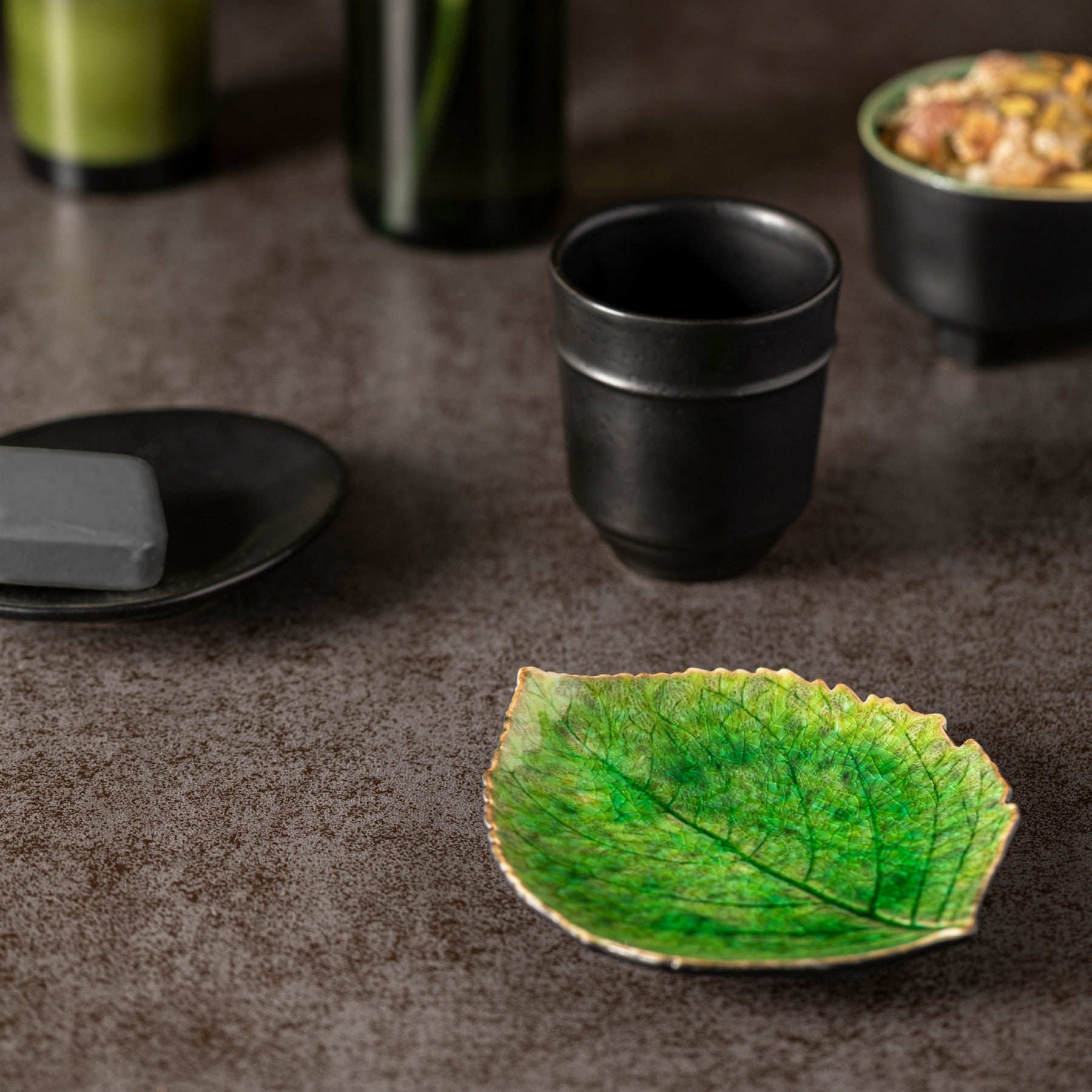 Riviera Hydrangea Leaf Forest Green