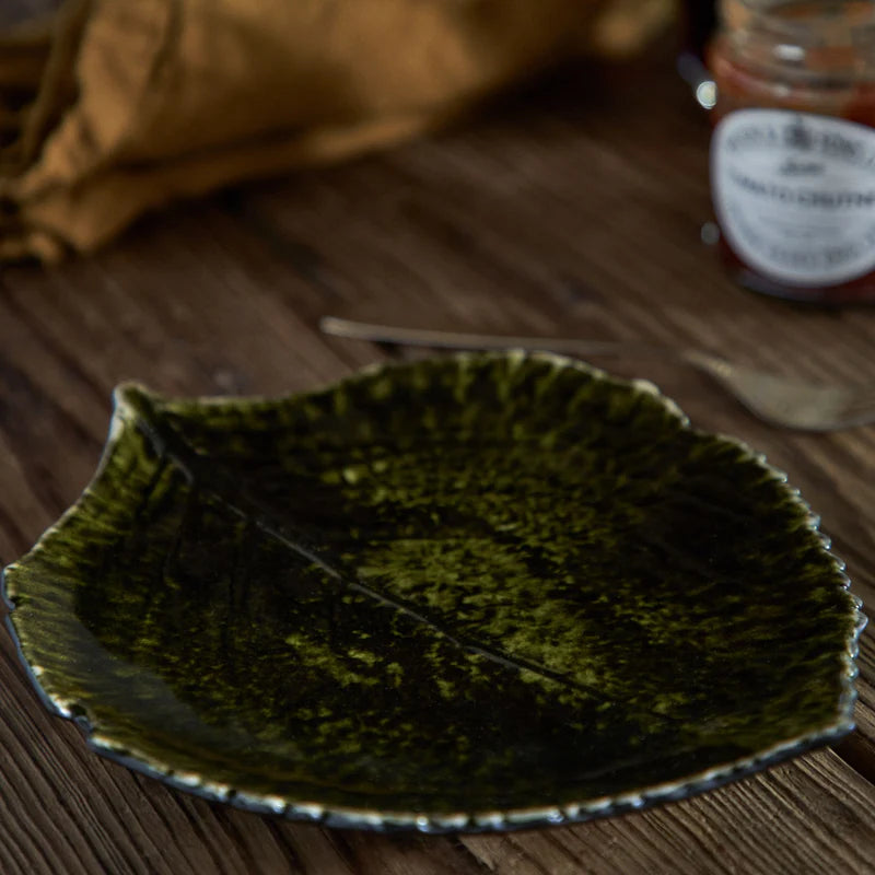 Small Riviera Hydrangea Leaf Forest Green