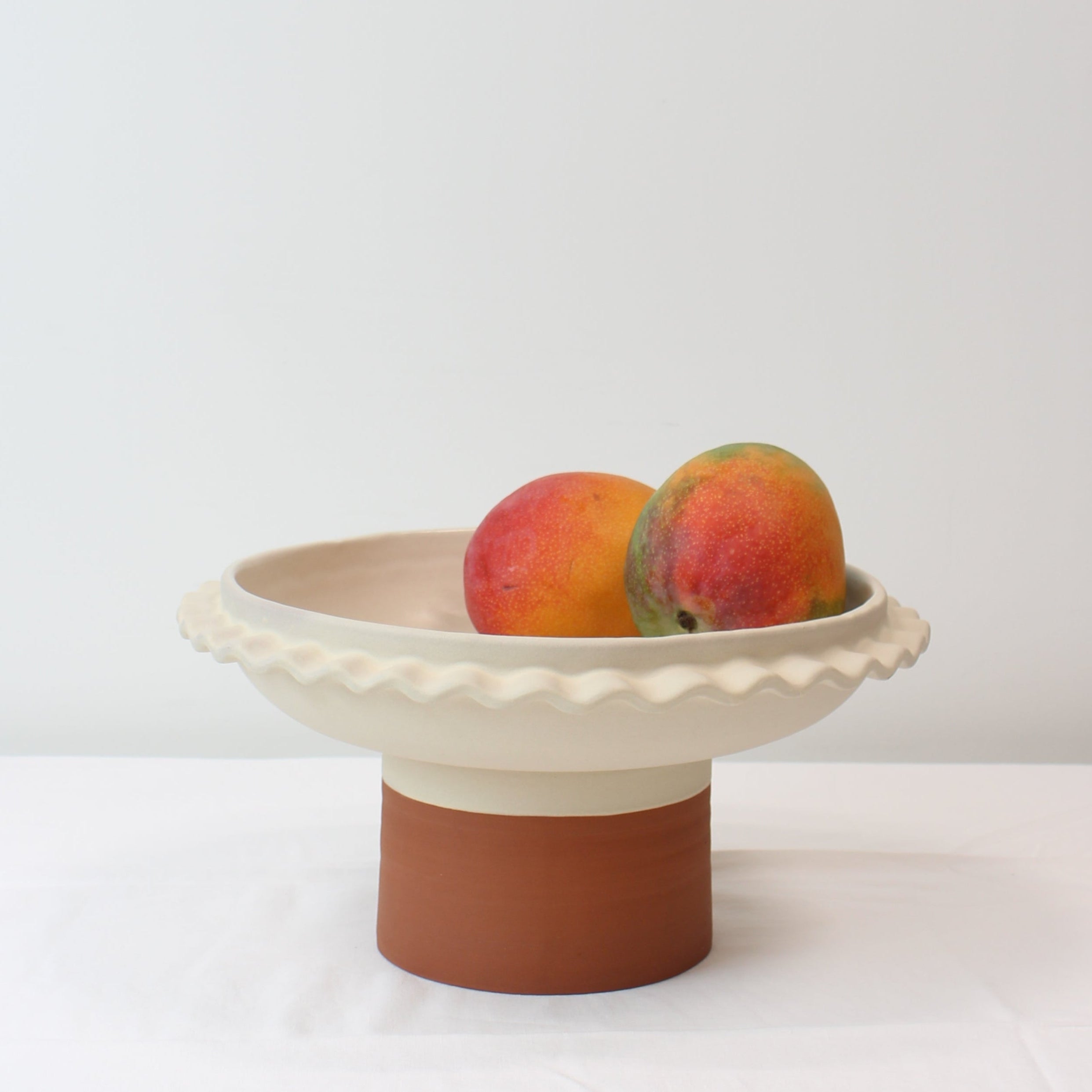 Sam Baron White Pedestal Bowl