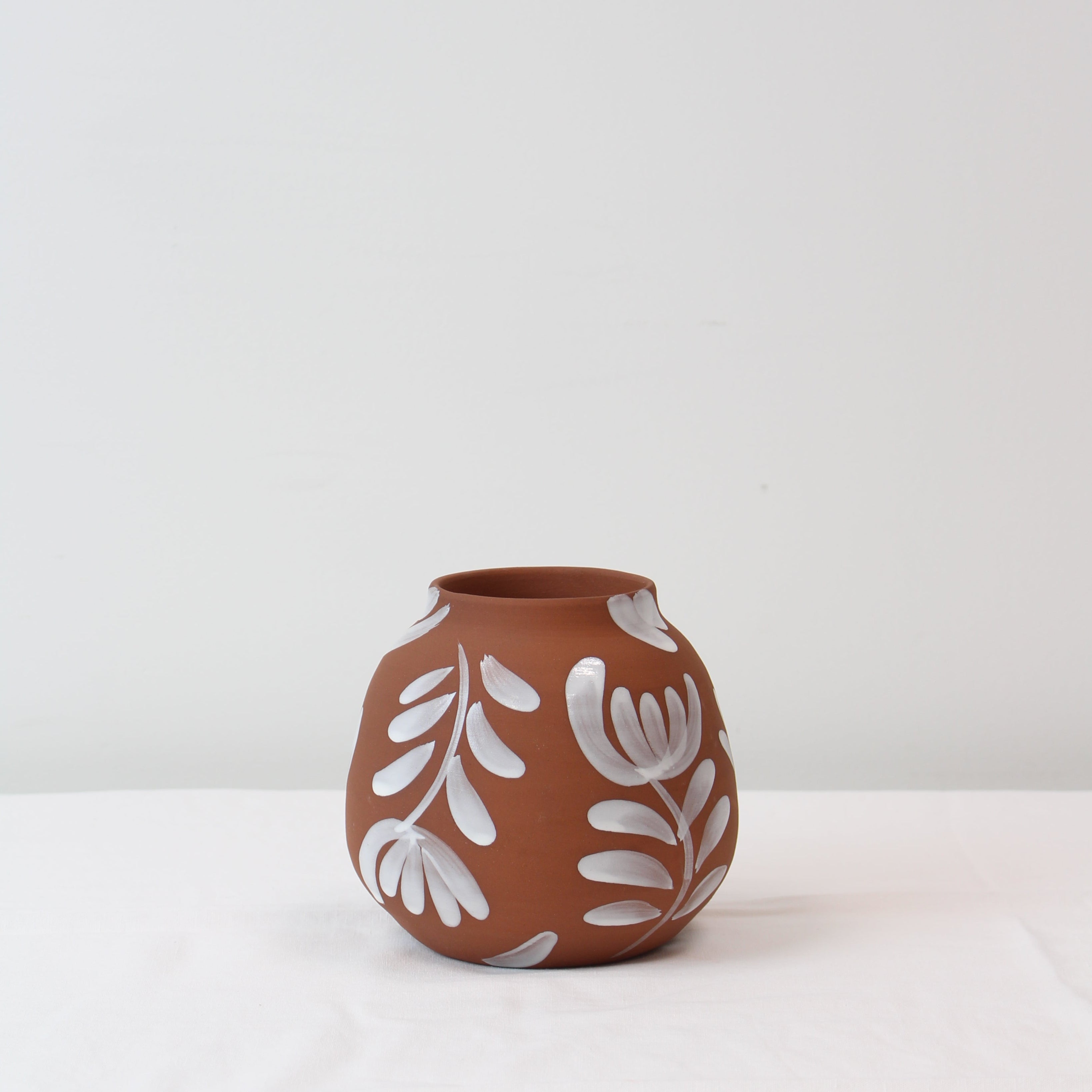 Hand Painted Foliage Vase