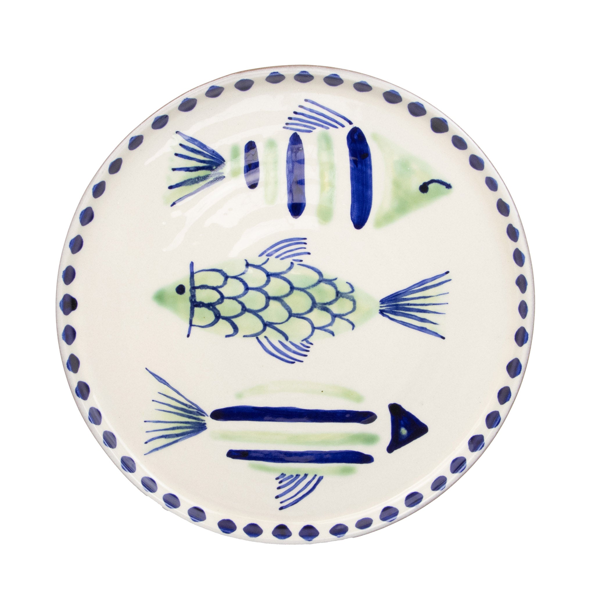 Vilamoura Hand Painted Fish Dinner Plate