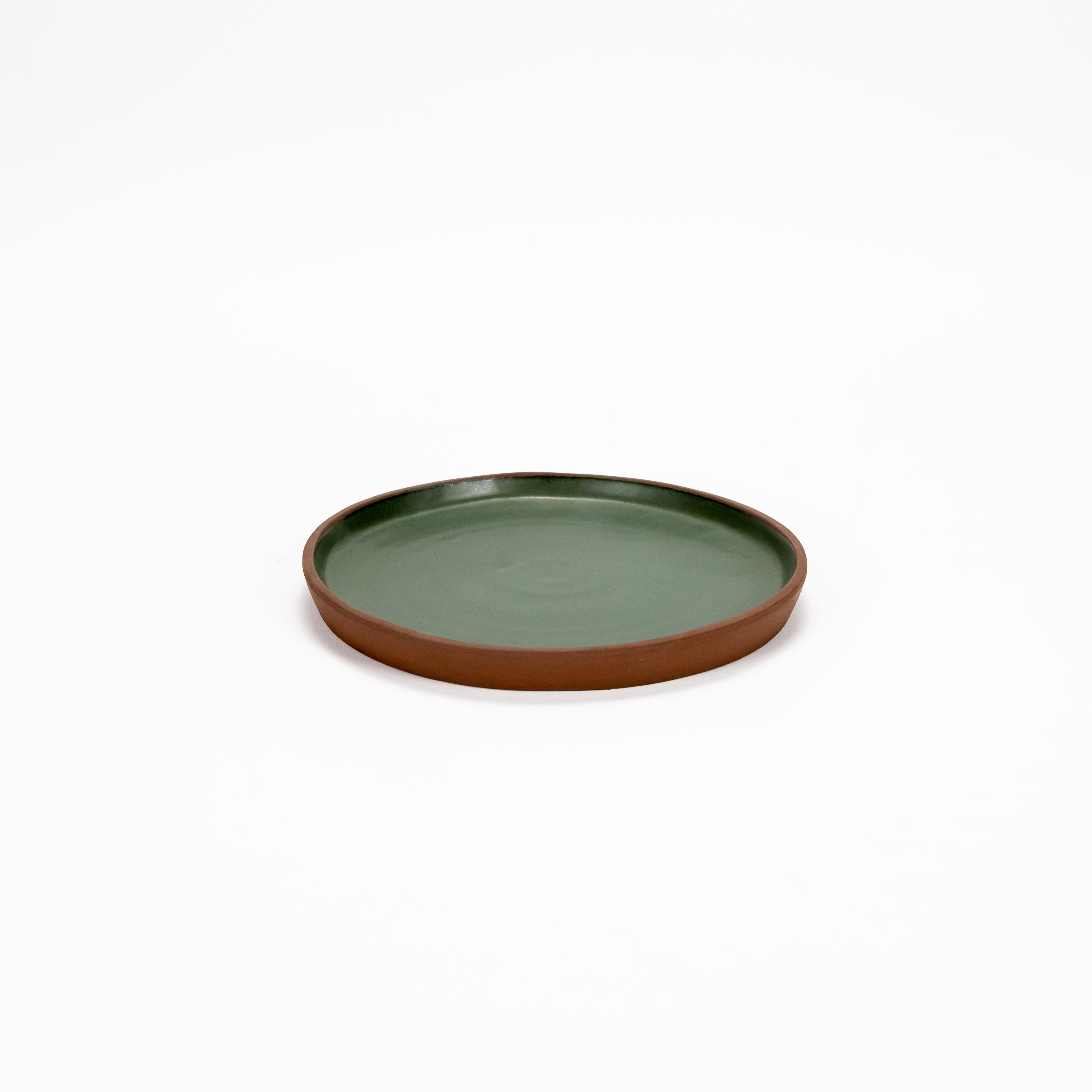 Terra Dessert Plate in Forest Green