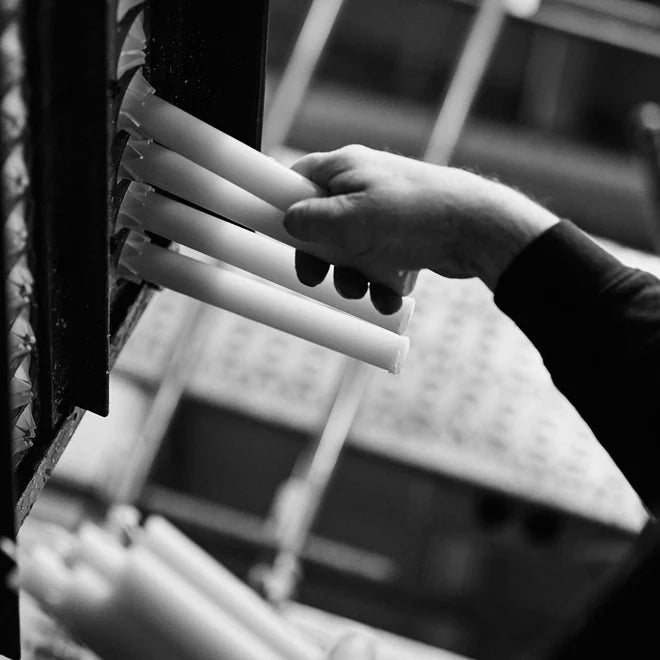 Sky Blue Pair of Dining Candles