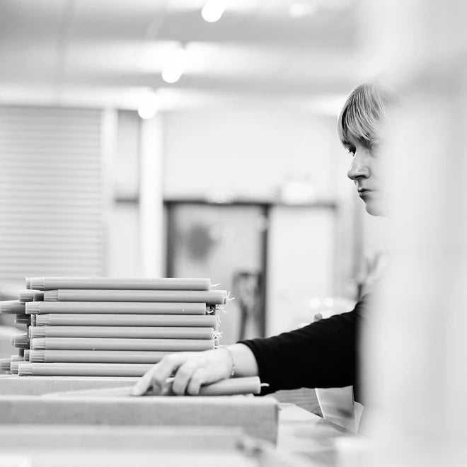 Honey Pair of Dining Candles