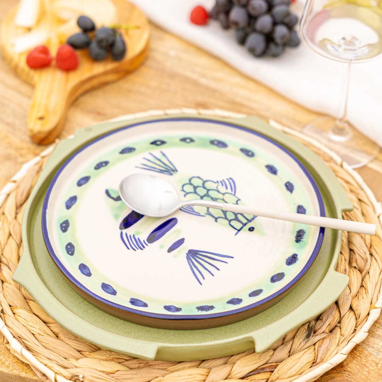 Vilamoura Handpainted Fish Salad Plate