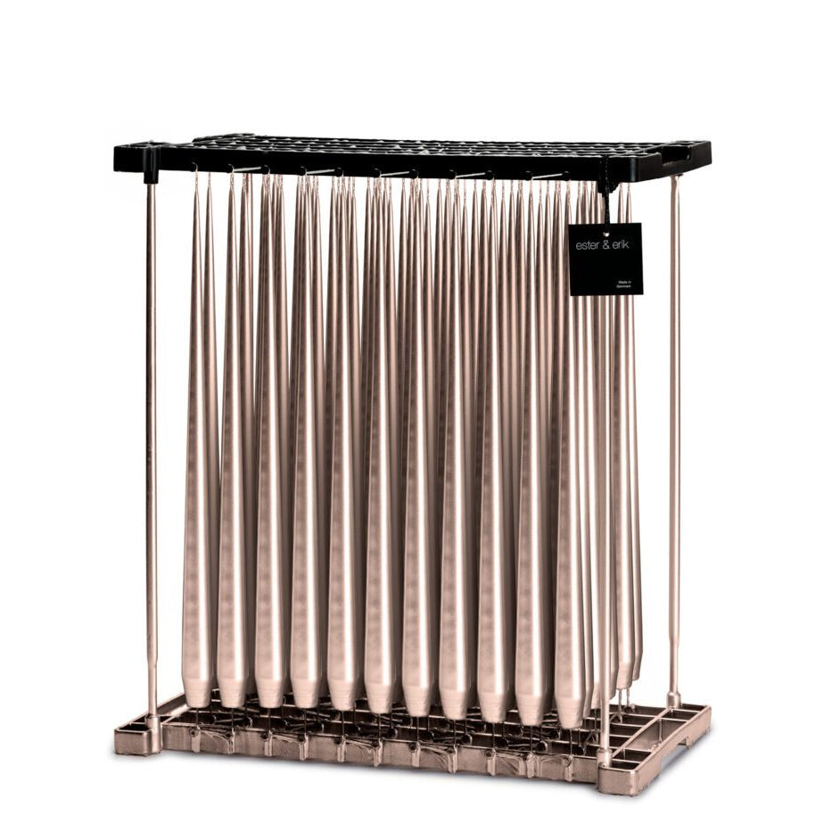 COMING SOON -- Champagne Metallic Tapered Candle no.94