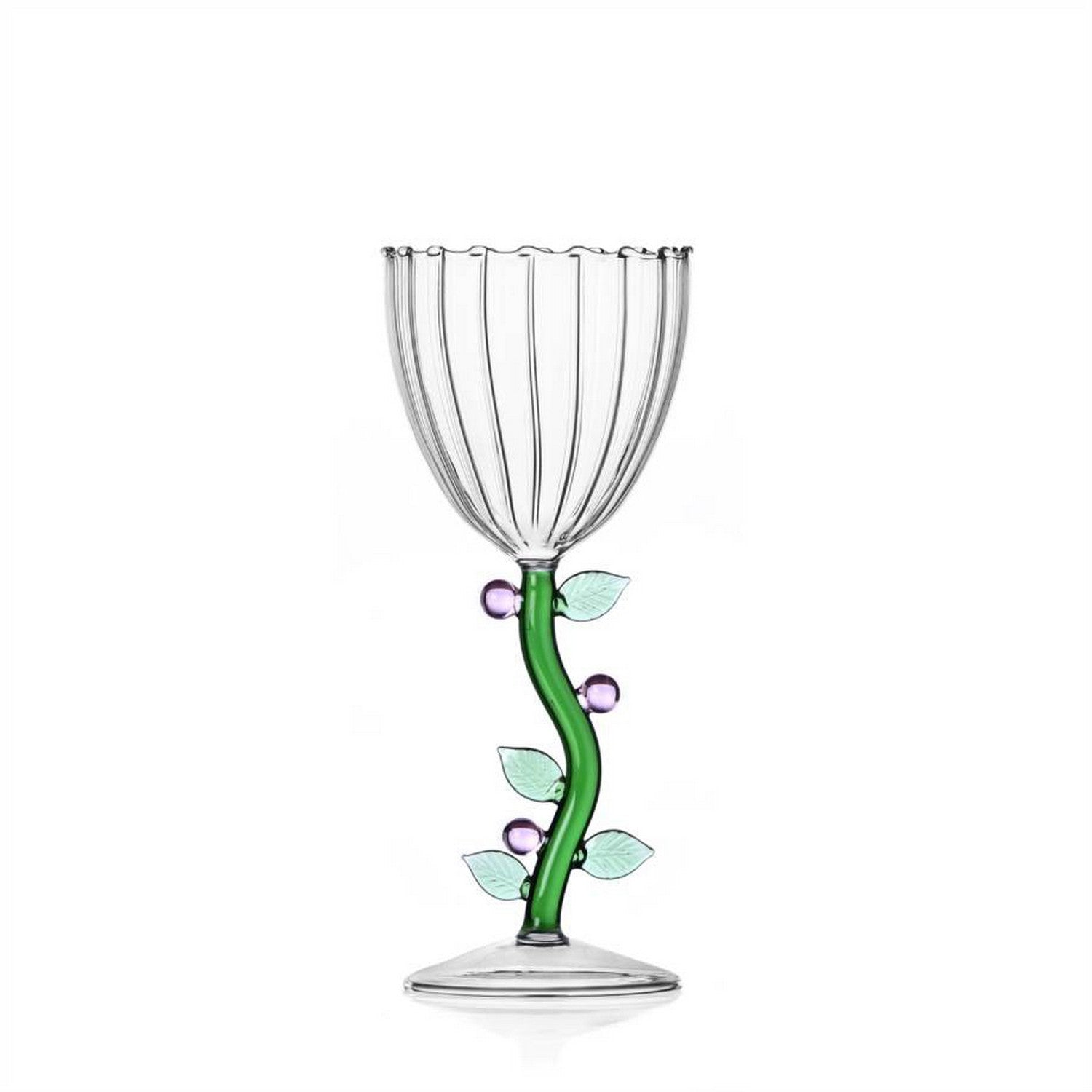 Botanica Stemmed Glass Pink Flower