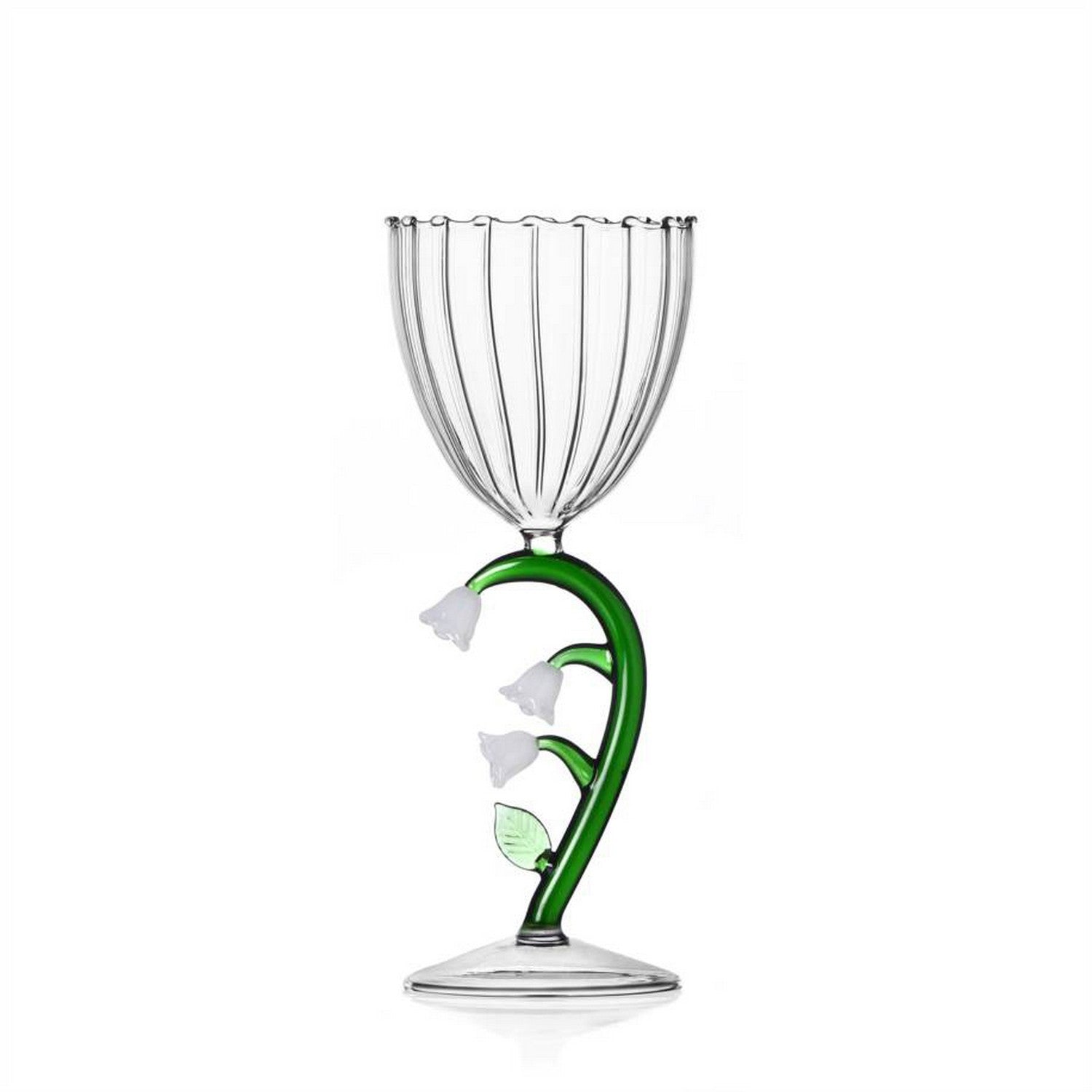 Botanica Stemmed Glass White Flower