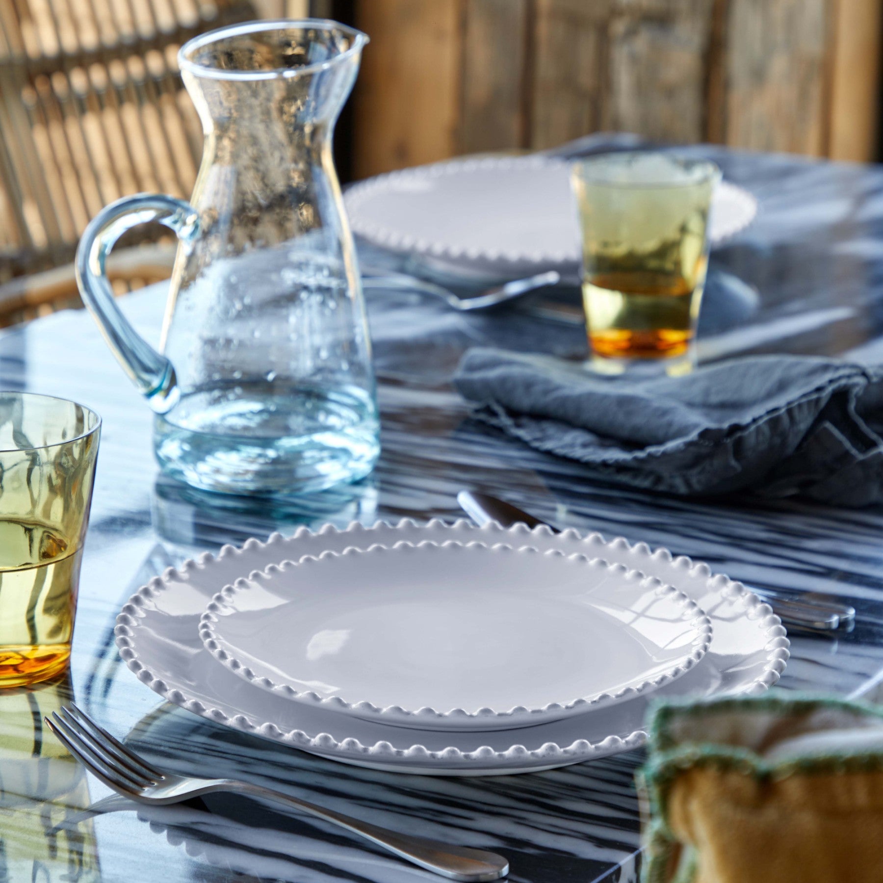 Pearl White Salad Plate