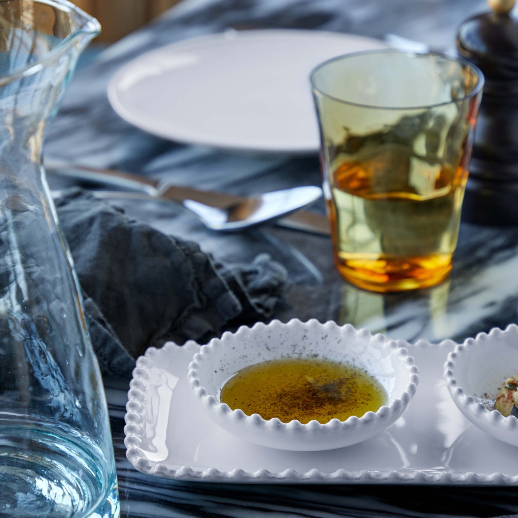 Pearl Small Butter Bowl White