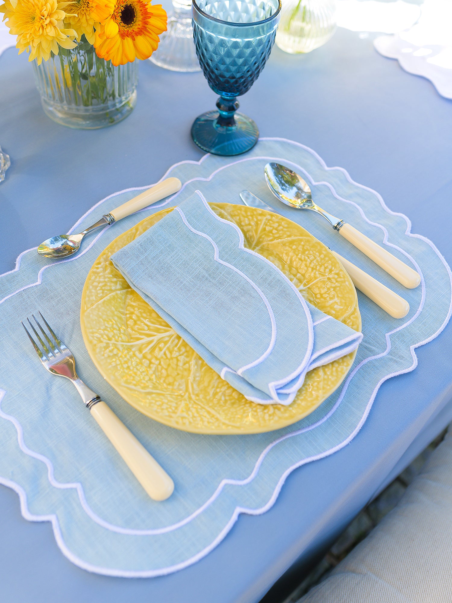 Clou Placemat in Baby Blue