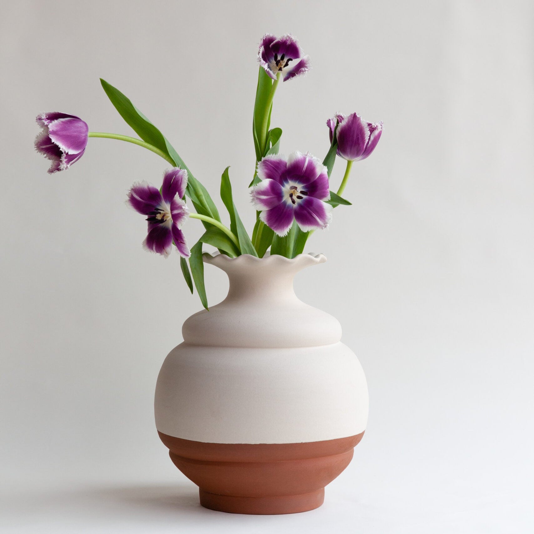 Sam Baron White Round Vase