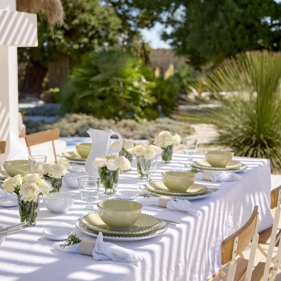 Pearl Dinner Plate Lily Green