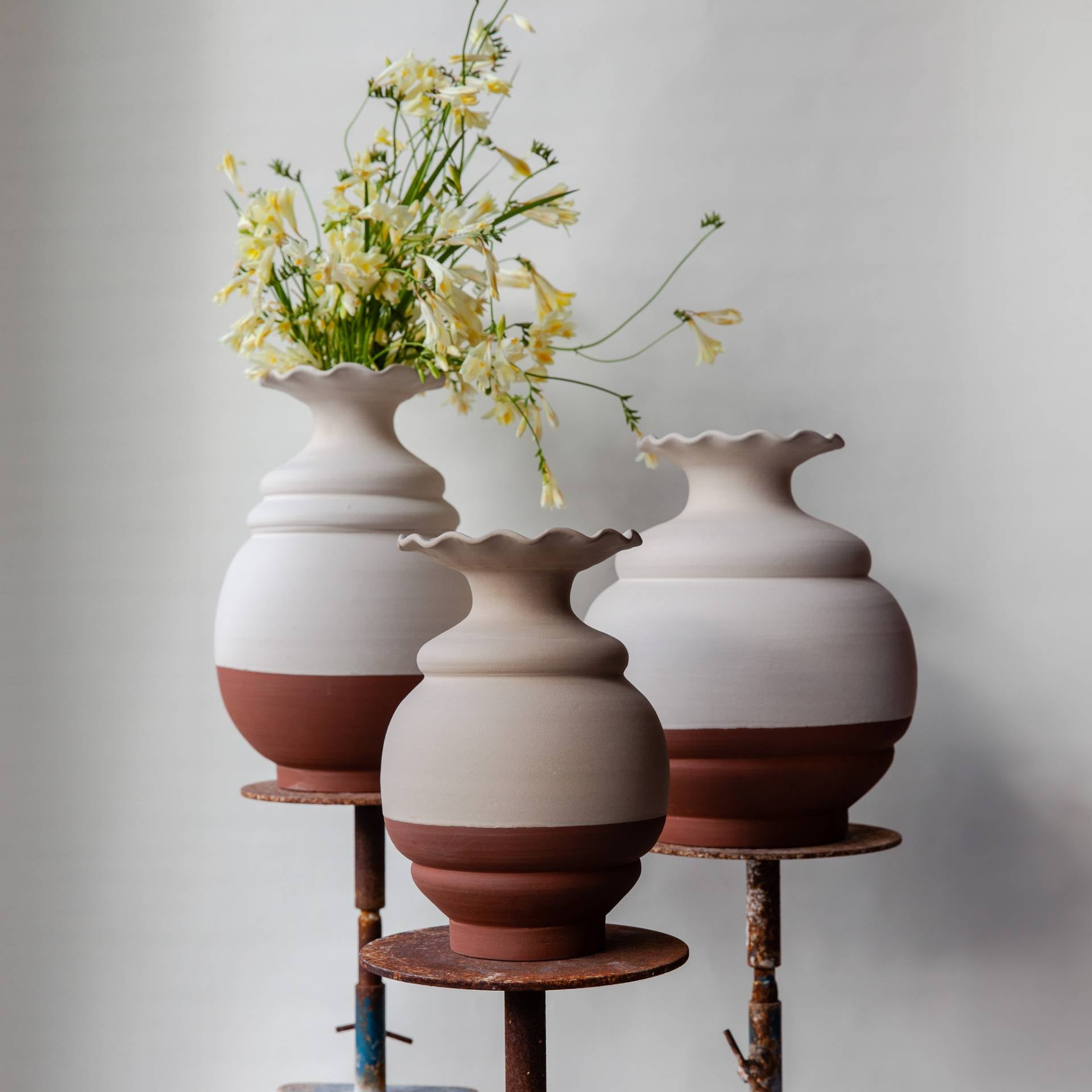 Sam Baron White Round Vase